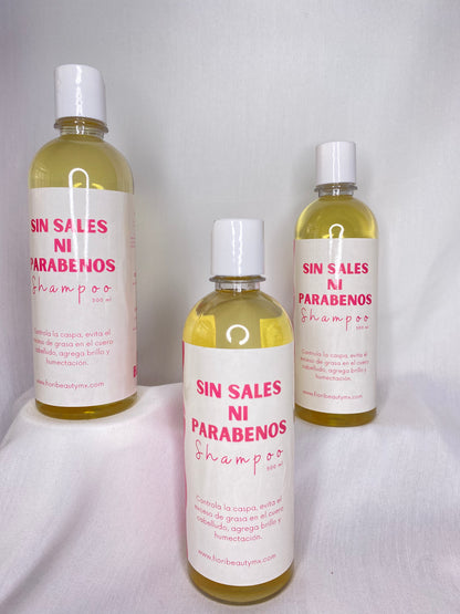 Shampoo libre de SALES y PARABENOS